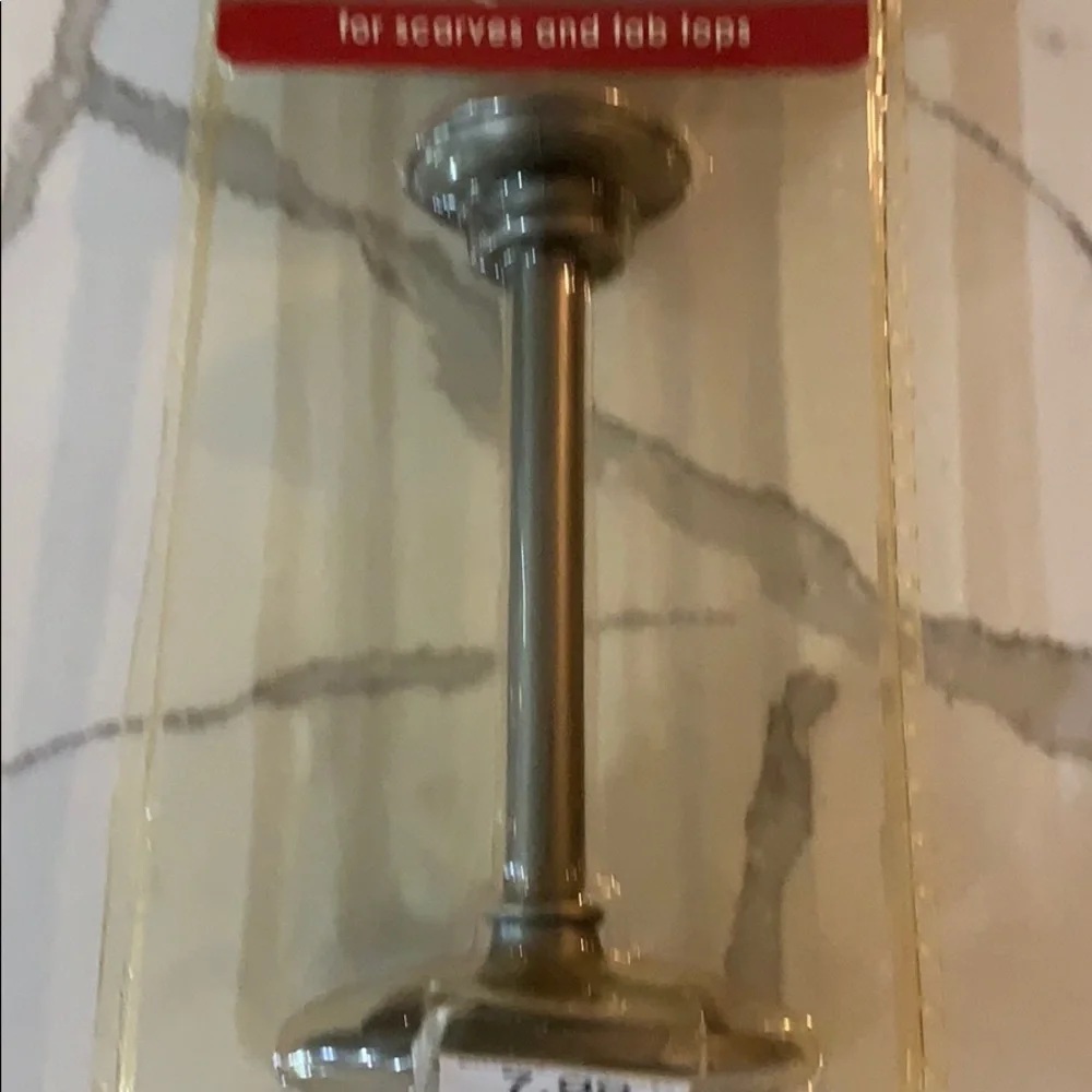NIB set of 2 drapery holdbacks in pewter
